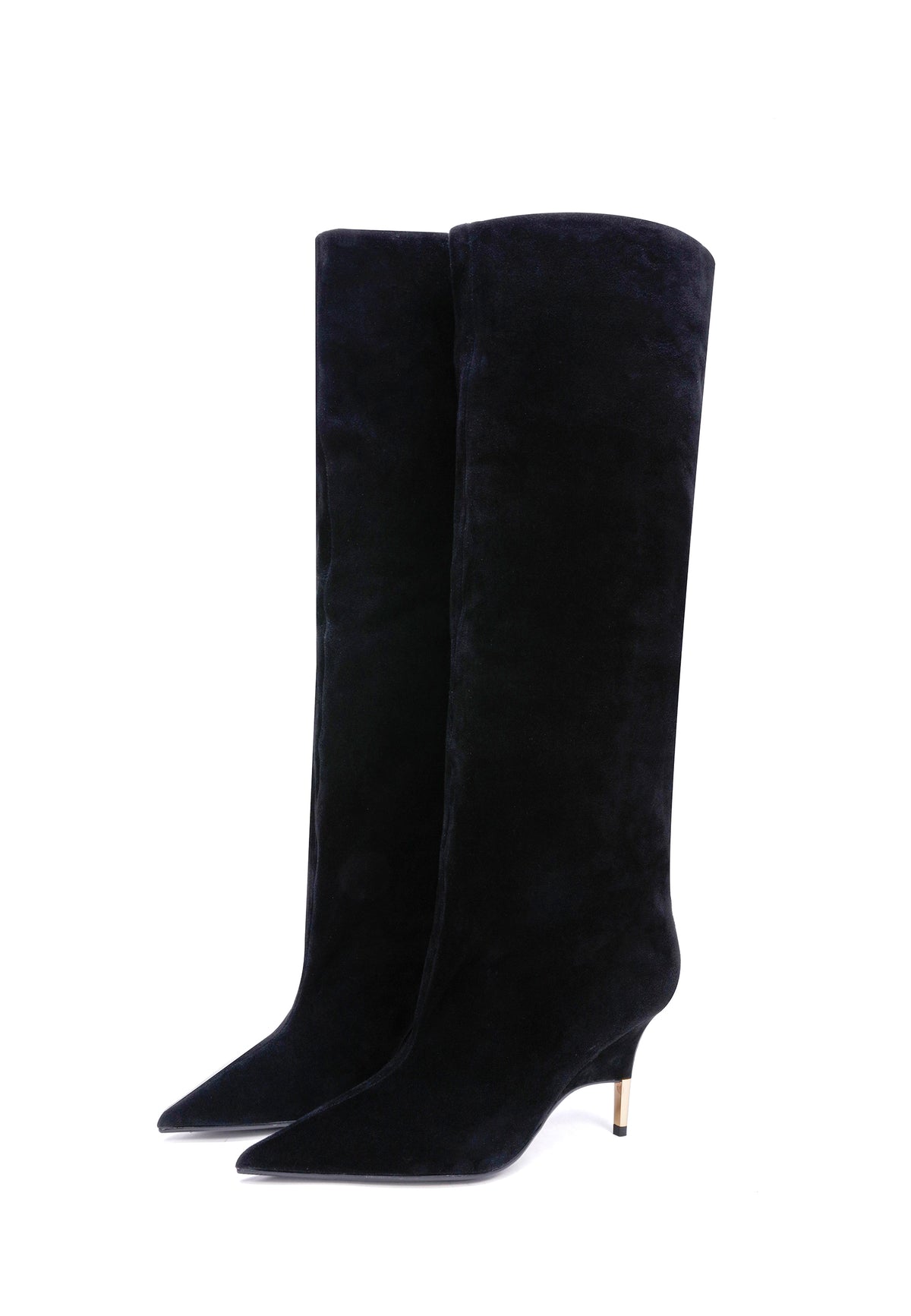 Noir Elegance knæhøje støvler – Sort