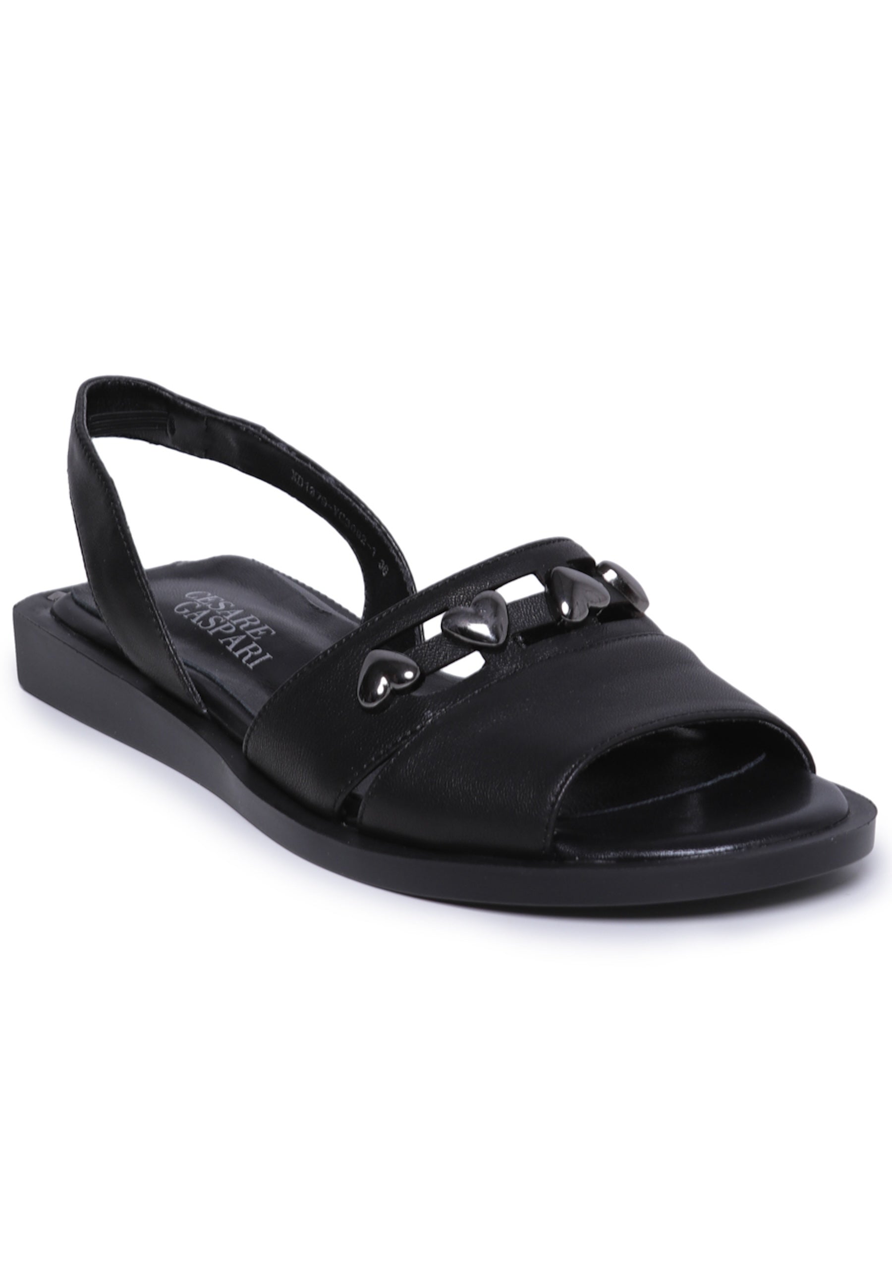 Leather Open toe Sandals - Black