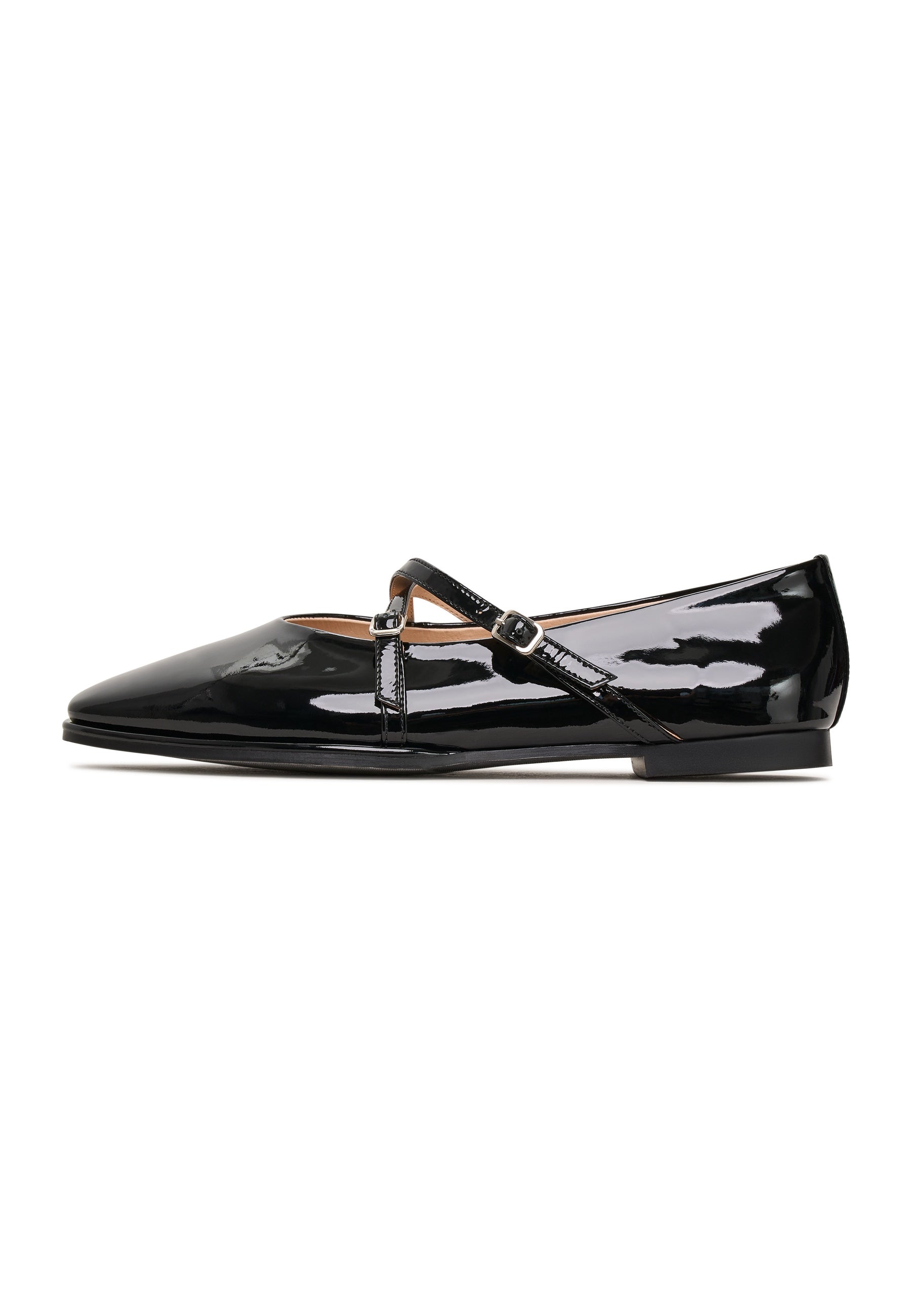 Leather Ballerinas Albina - Black