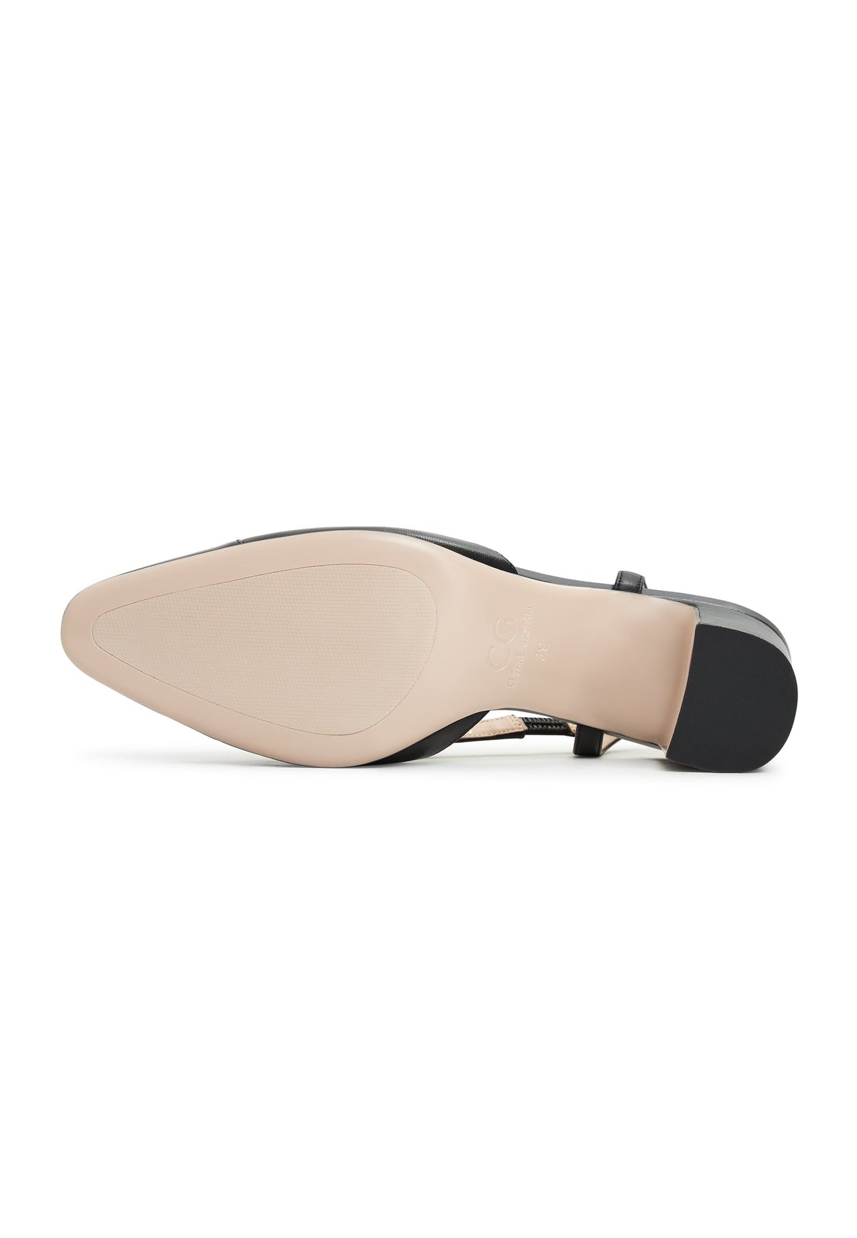 Slingback Block Heels Pumps Jasmine - Schwarz