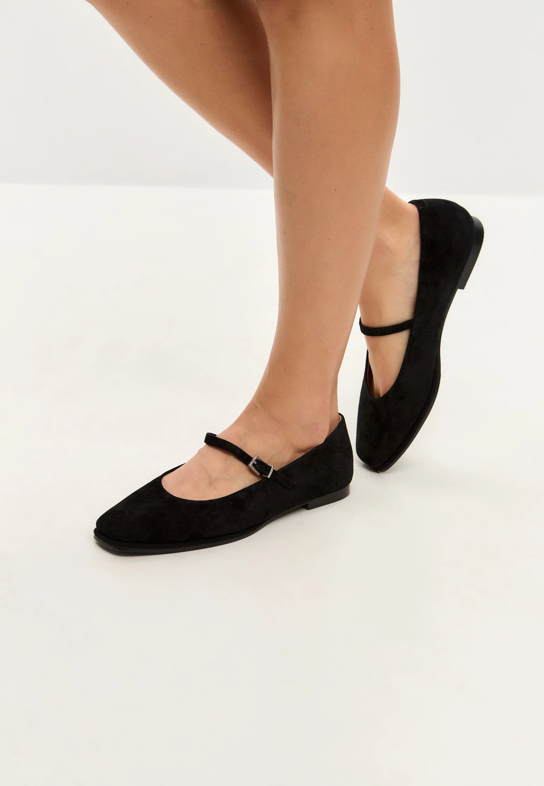Classic Mary Jane Flats - Black