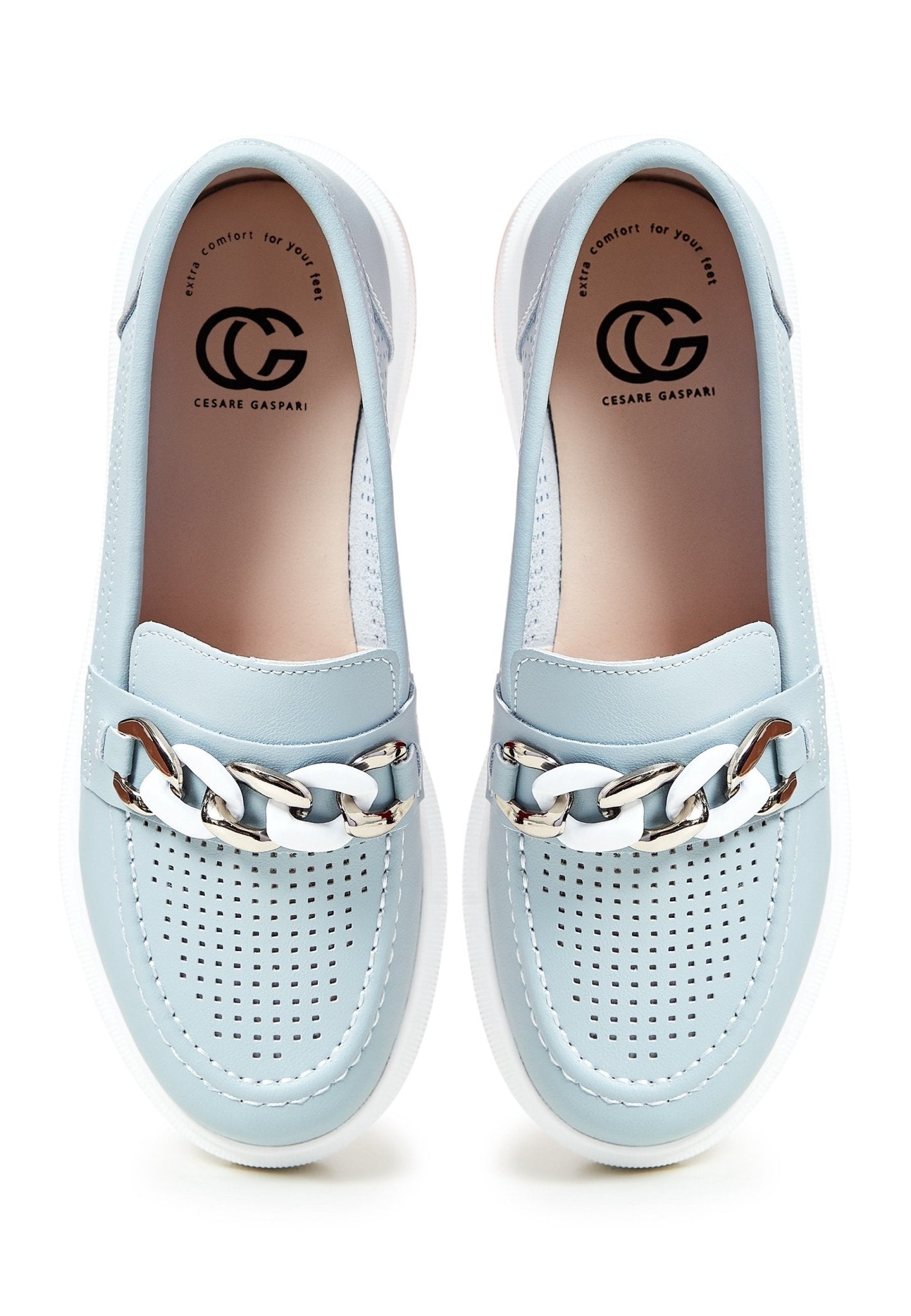 Casual Block Heel Loafers - Cesare Gaspari - Loafers