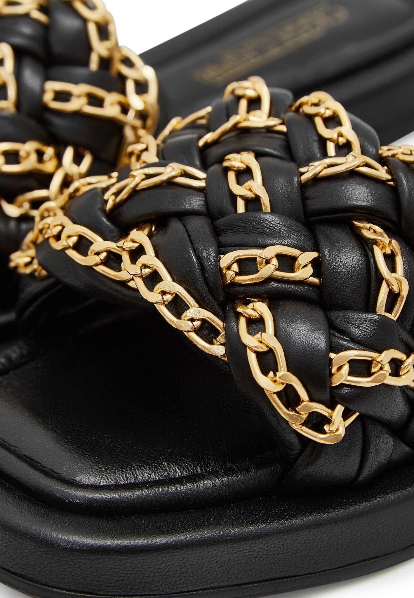 Chain Leather Sandals - Cesare Gaspari - Sandals