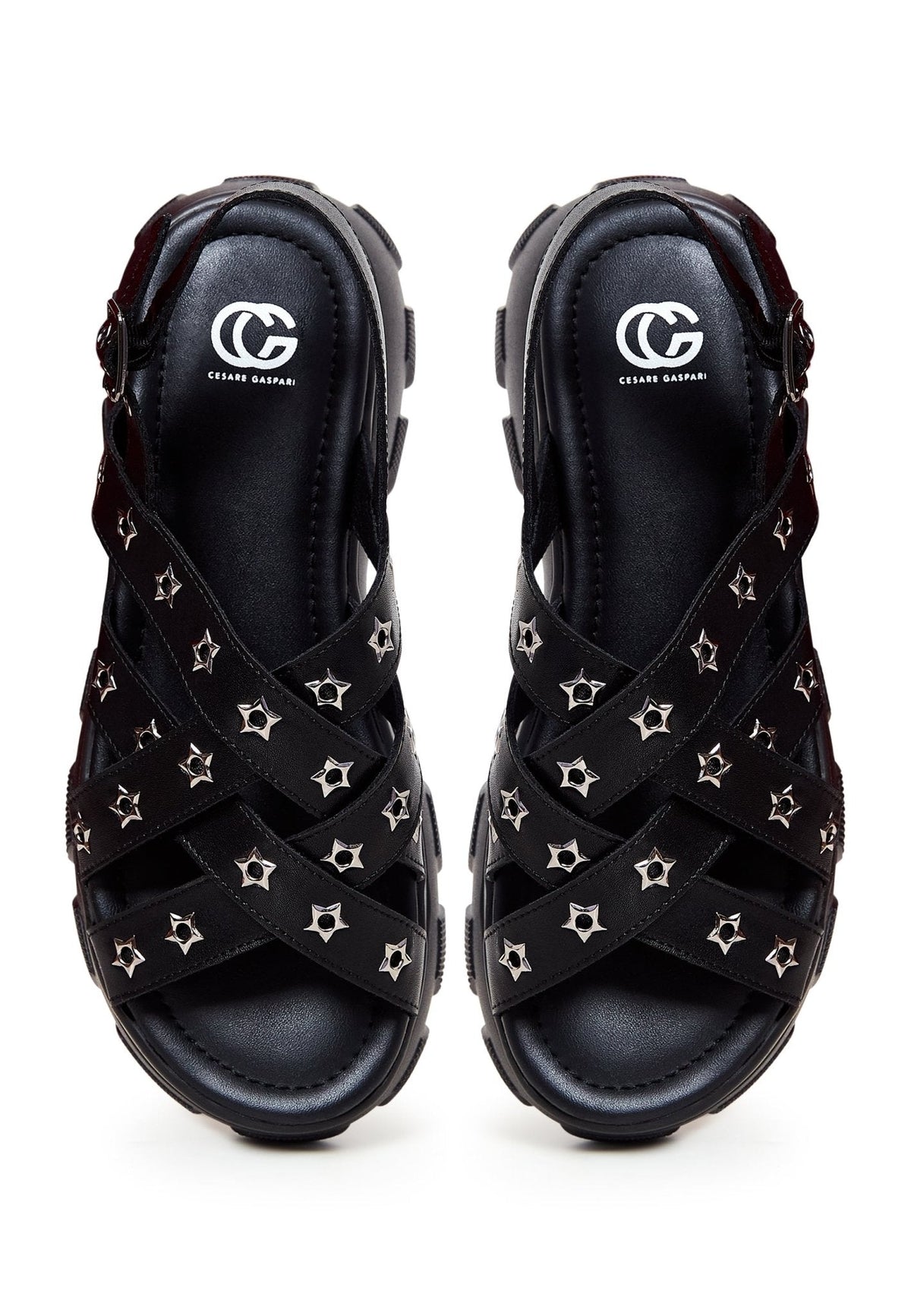 Chunky Platform Sandals - Black