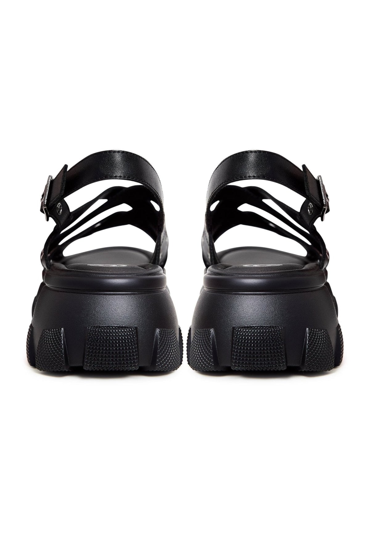 Chunky Platform Sandals - Black
