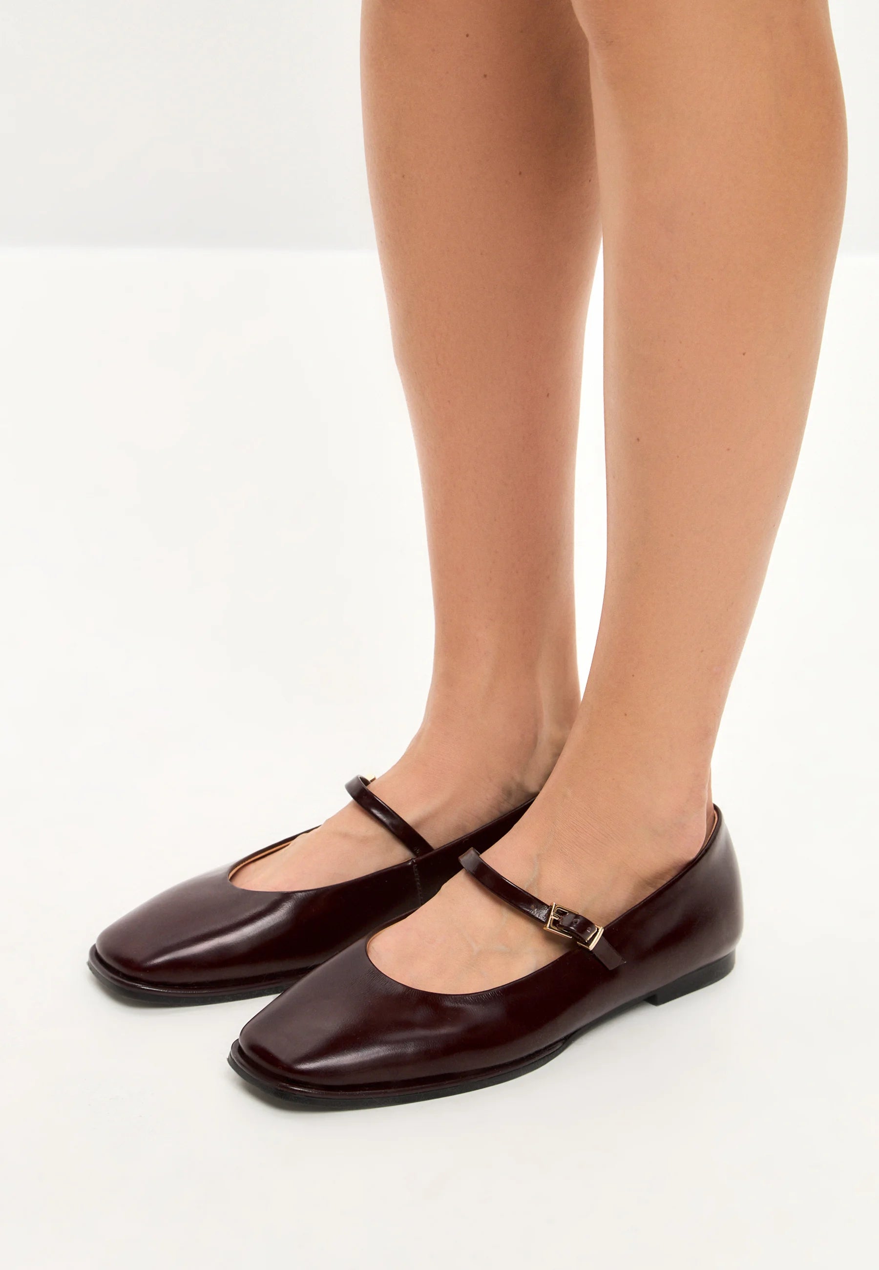 Classic Mary Jane Flats - Bordeaux