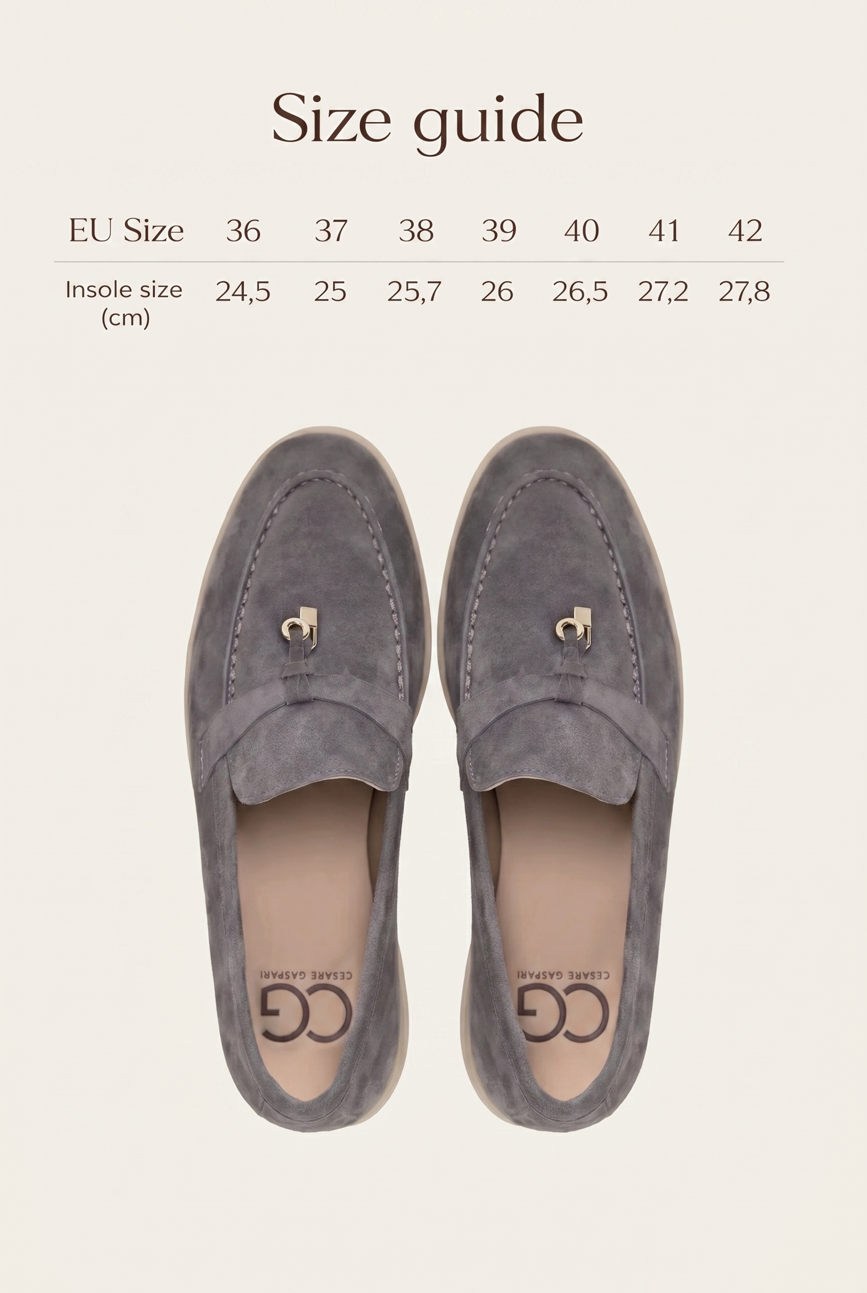 Platform Moccasins Aurelia - Grey