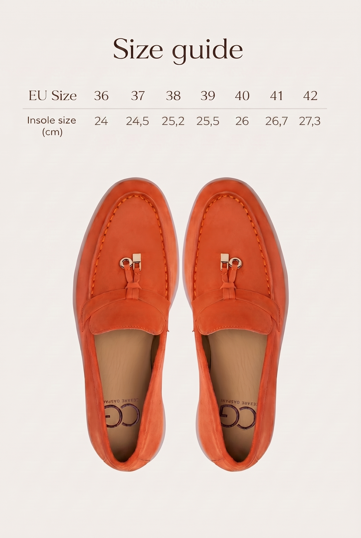 Platform Moccasins Aurelia - Orange