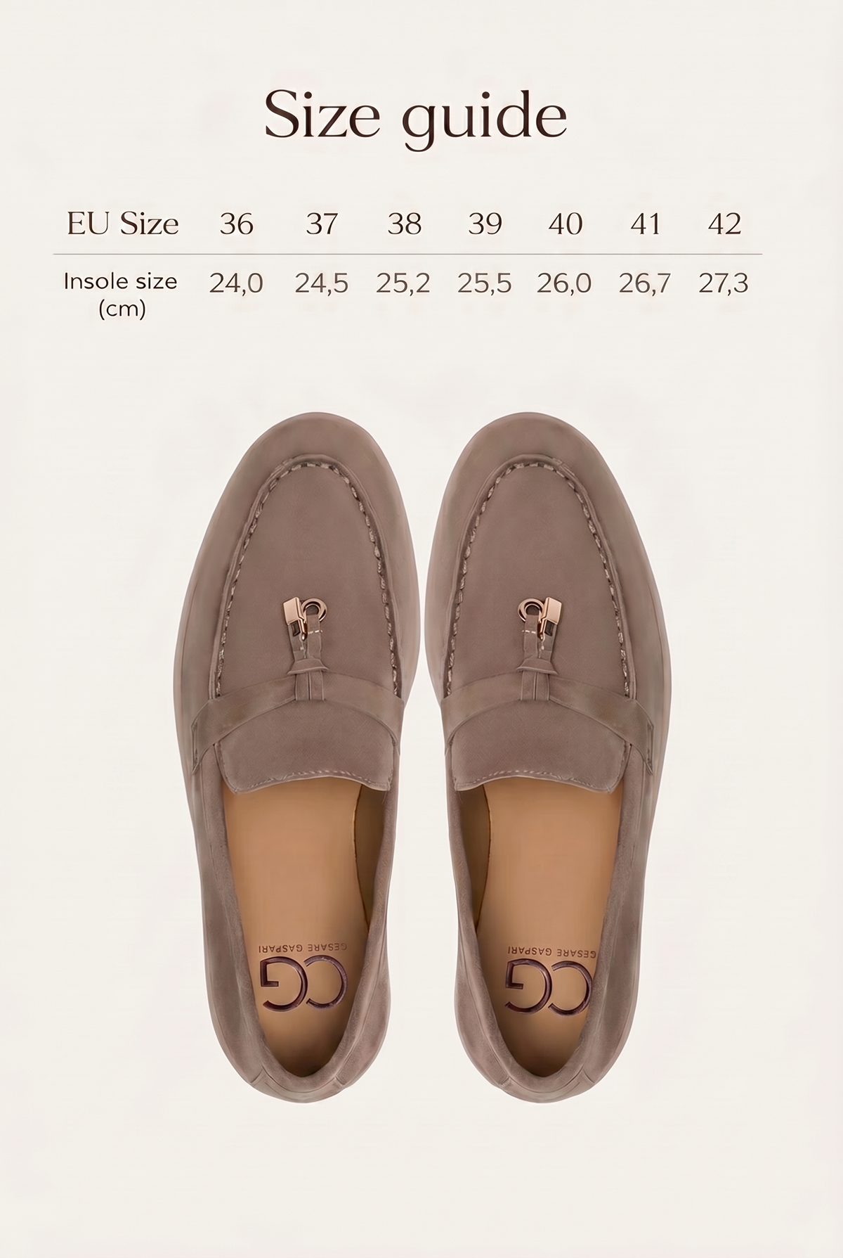 Plateau-Mokassins Aurelia - Beige