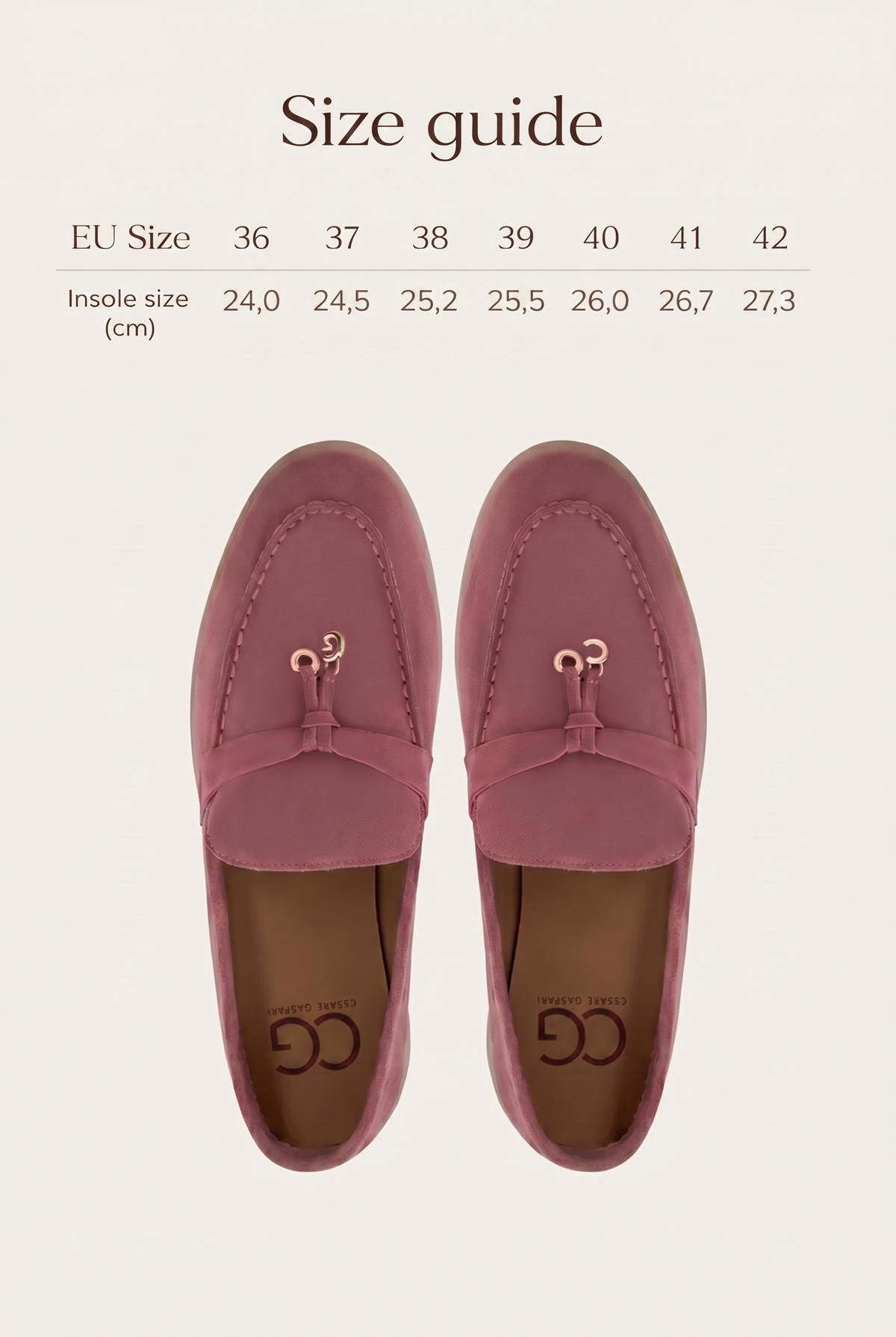 Platform Moccasins Aurelia - Dust Pink