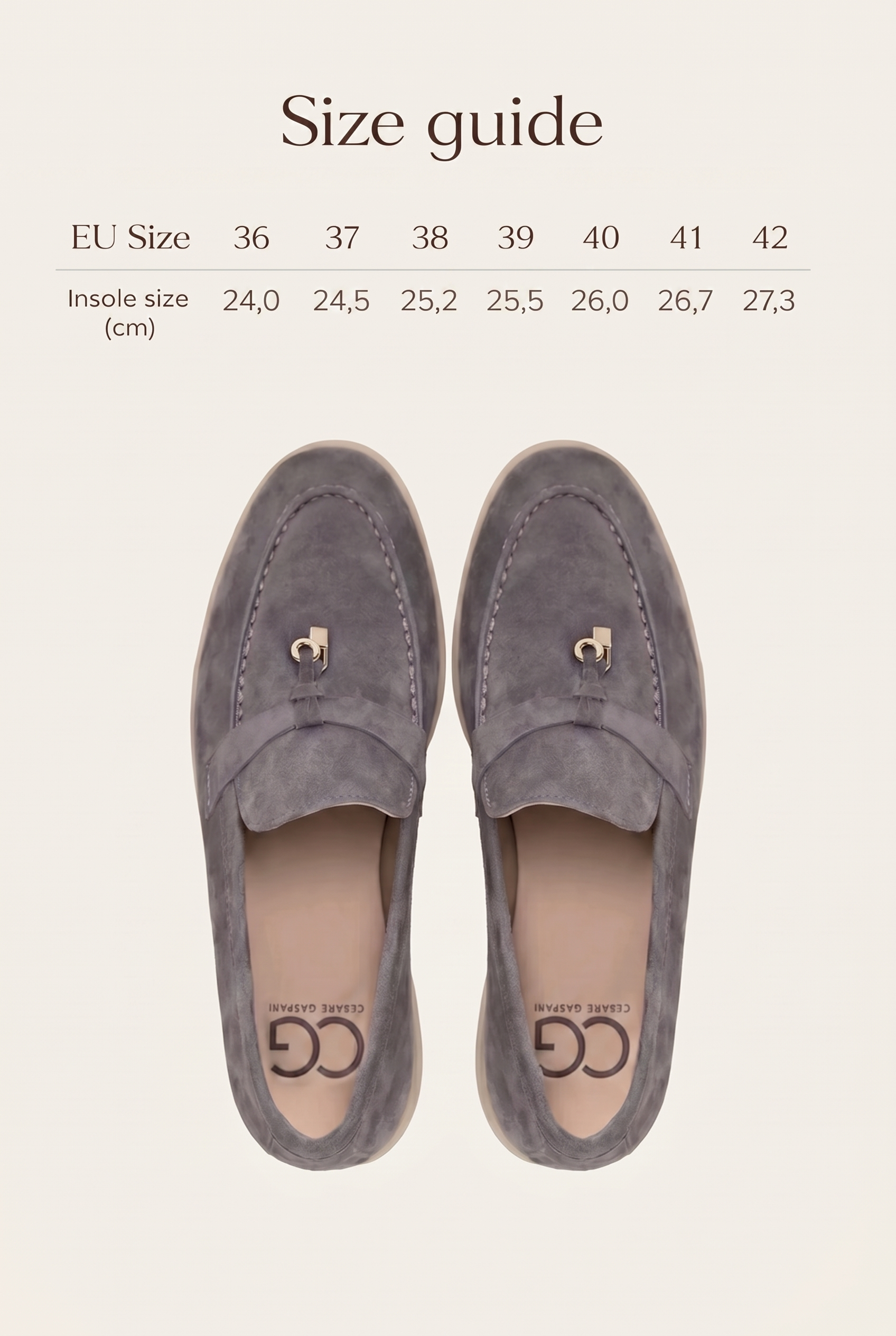 Platform Moccasins Aurelia - Grey