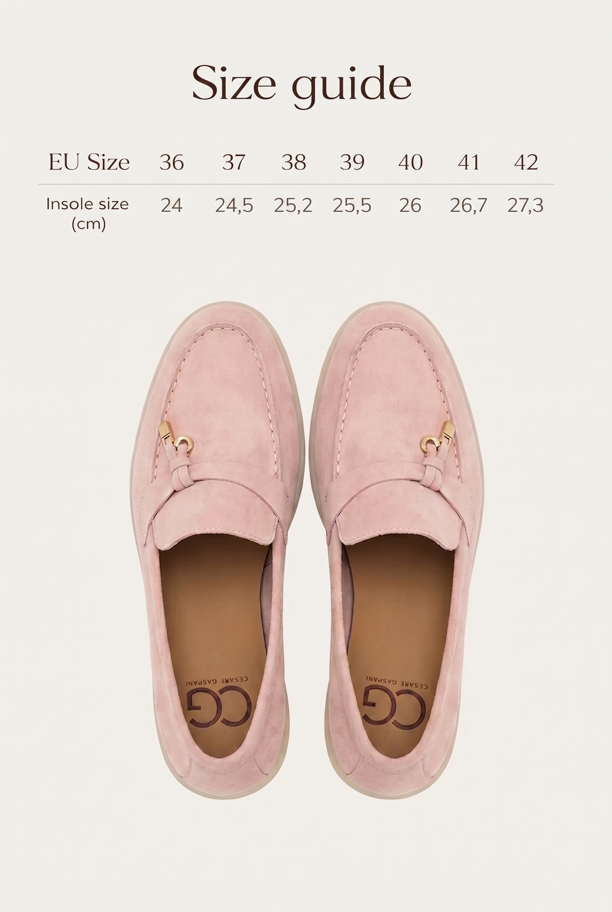 Platform Moccasins Aurelia - Light Pink