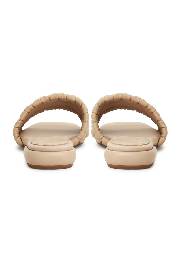 Kapcie na obcasie Stephanie - beżowe