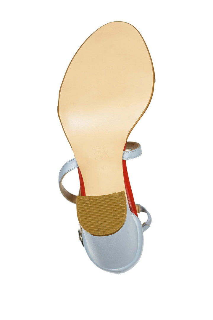 Colorblock Criss-Cross Sandals