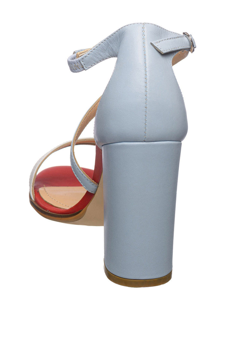 Colorblock Criss-Cross Sandals