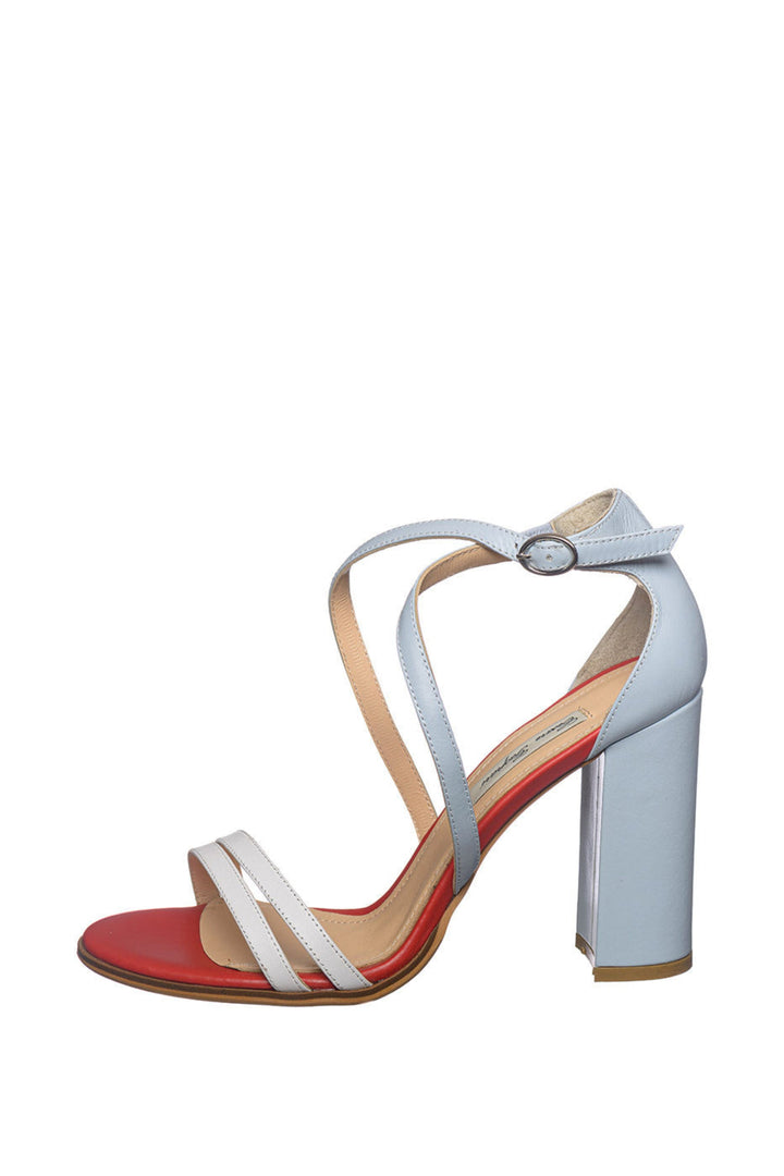 Colorblock Criss-Cross Sandals