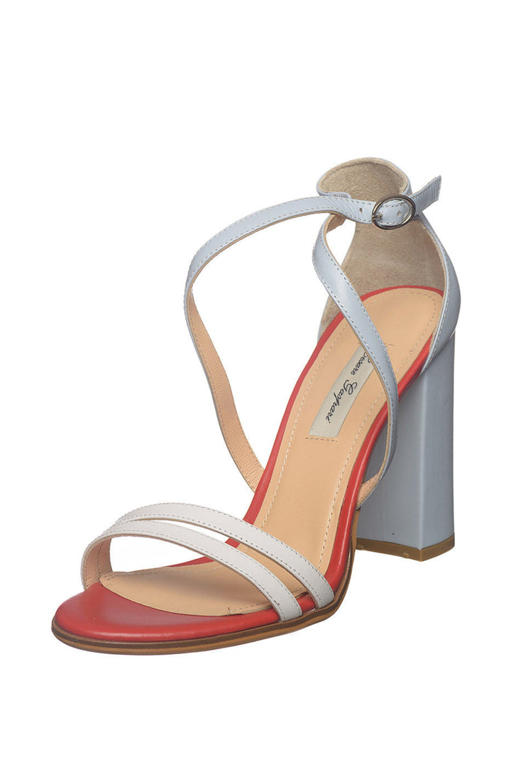 Colorblock Criss-Cross Sandals