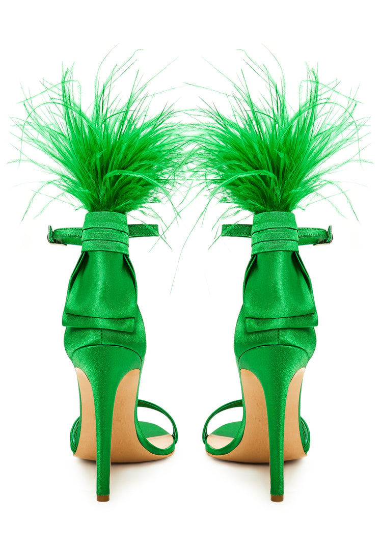 Sandales à talons hauts en satin