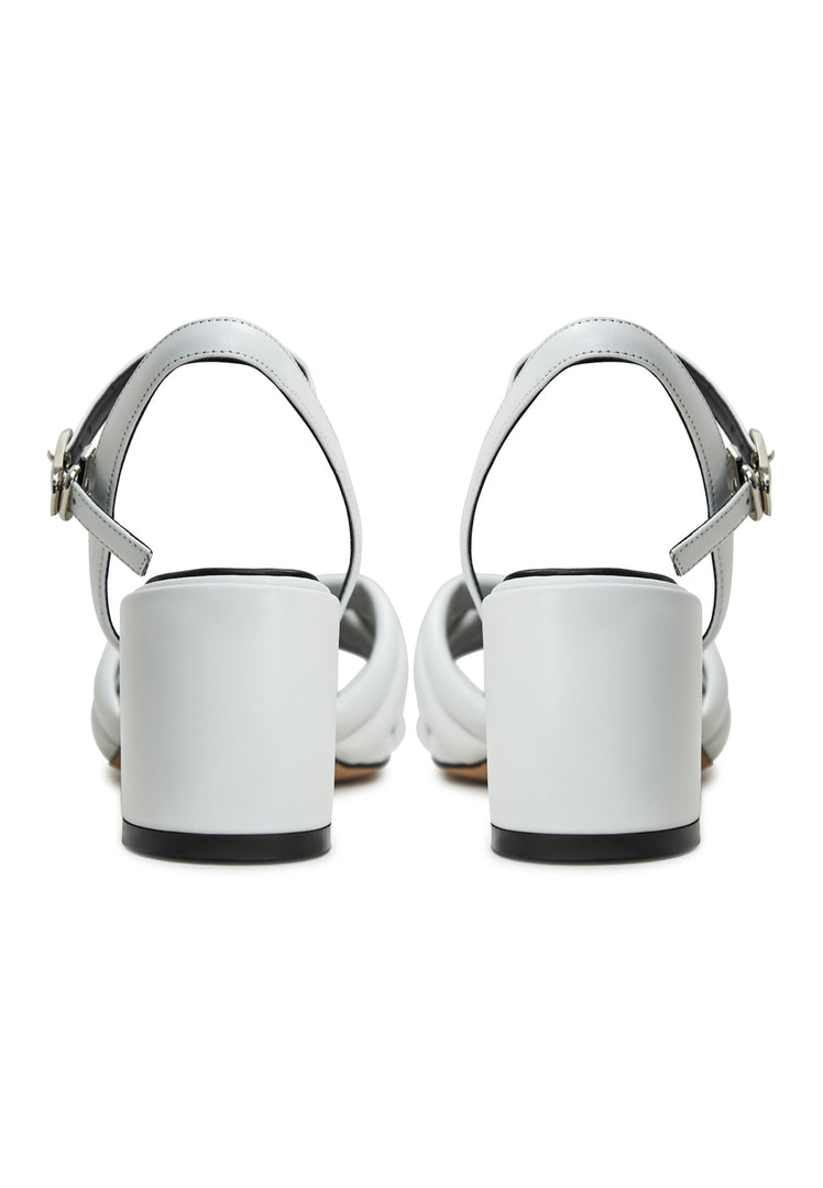 Block Heeled Sandals Anaia - White
