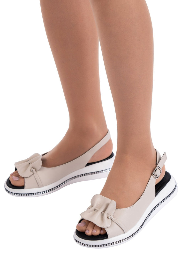 Leather Platform Sole Sandals