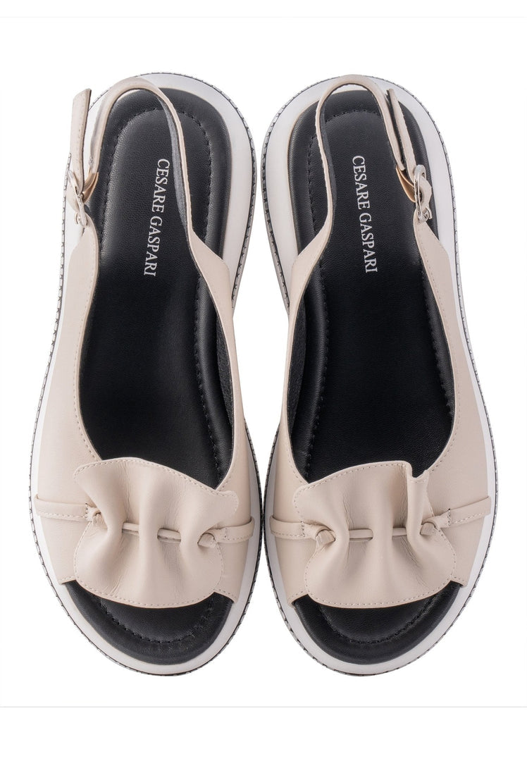 Leather Platform Sole Sandals