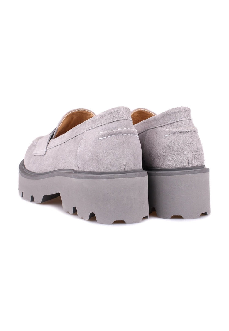 Slip-on suède schoenen