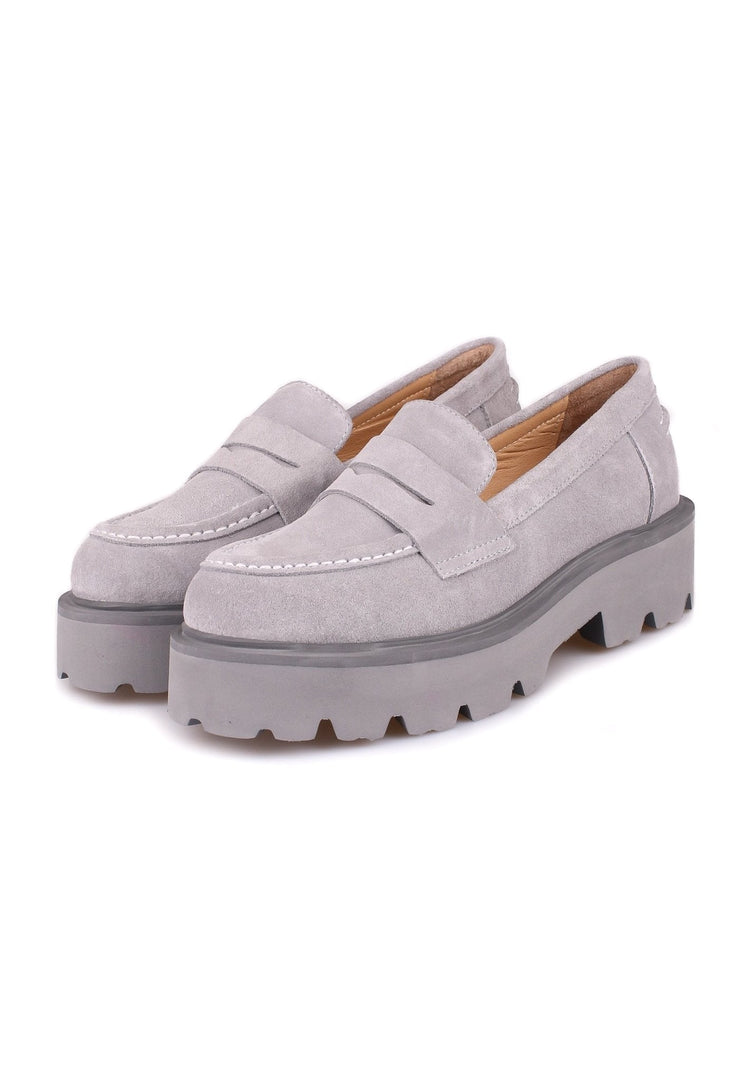 Slip-on suède schoenen