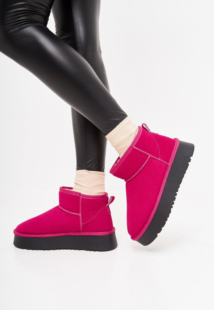 Bottes d'hiver en daim