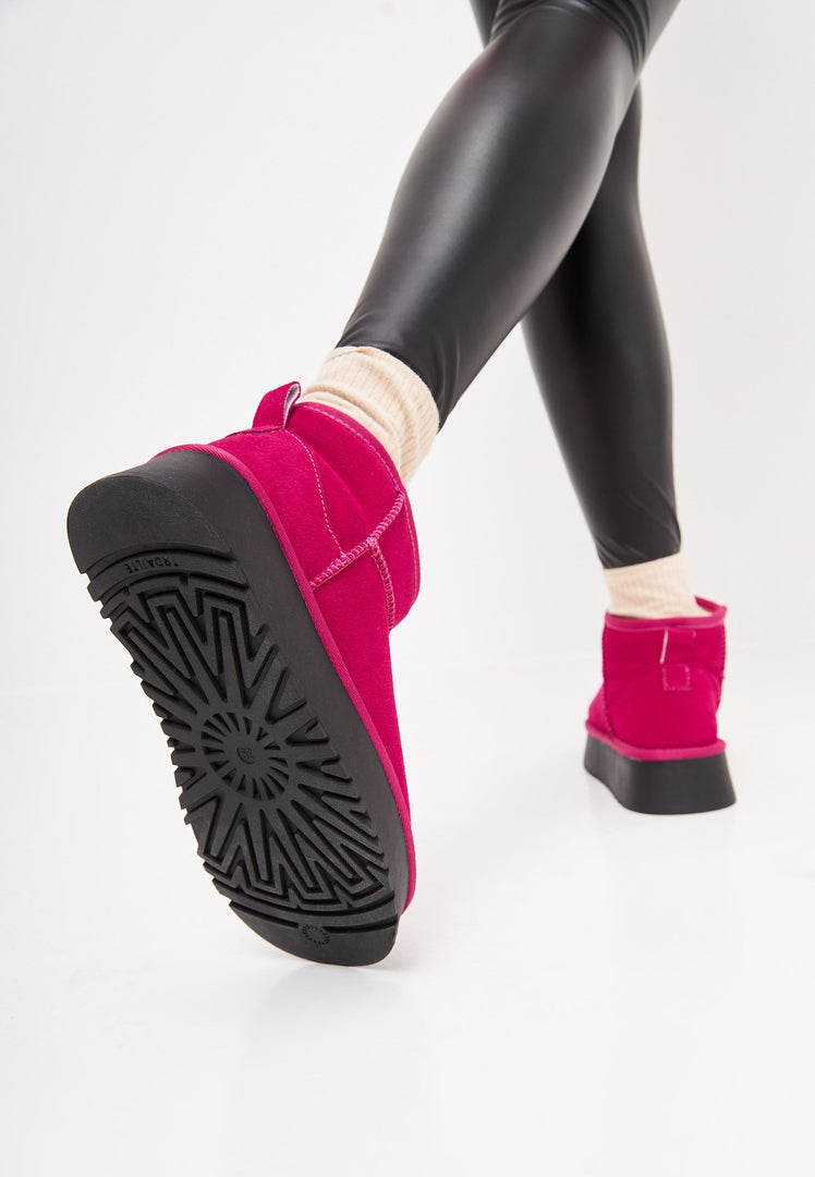 Bottes d'hiver en daim