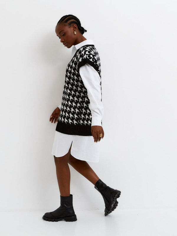 Läderstövlar med platt sula