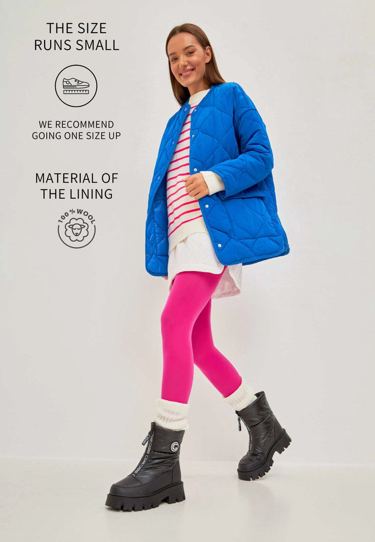 Stay stylish and warm this winter with these trendy black boots - the perfect fashionable footwear for the season.