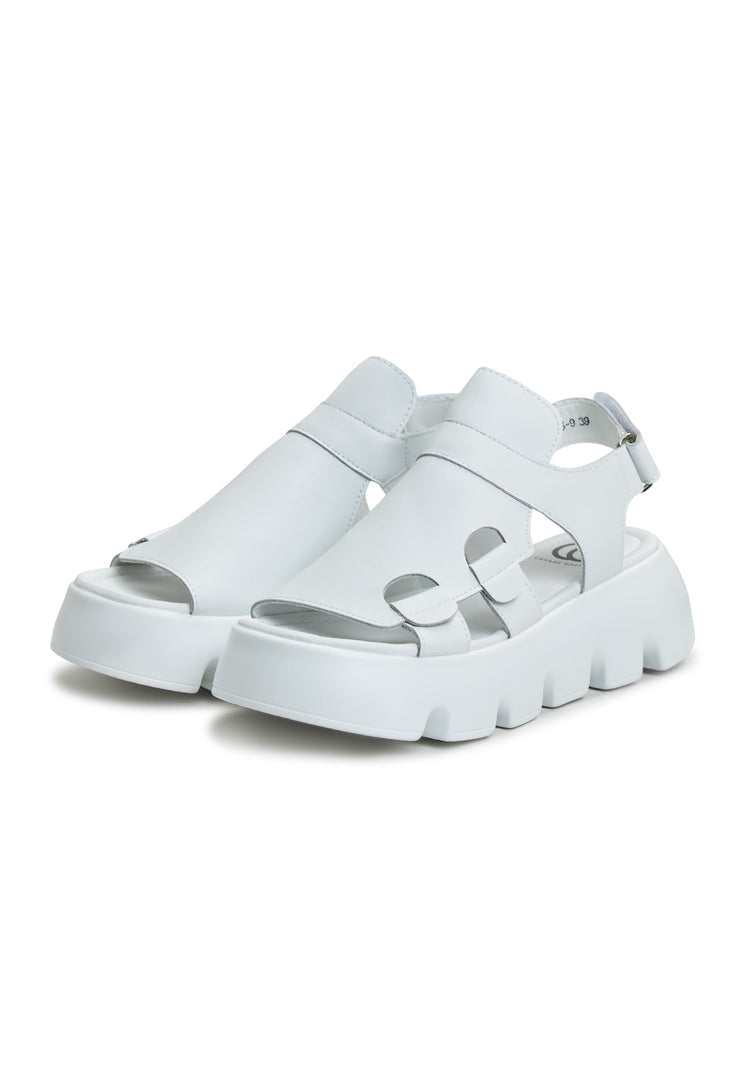 Sandalias de plataforma Amelie - Blanco