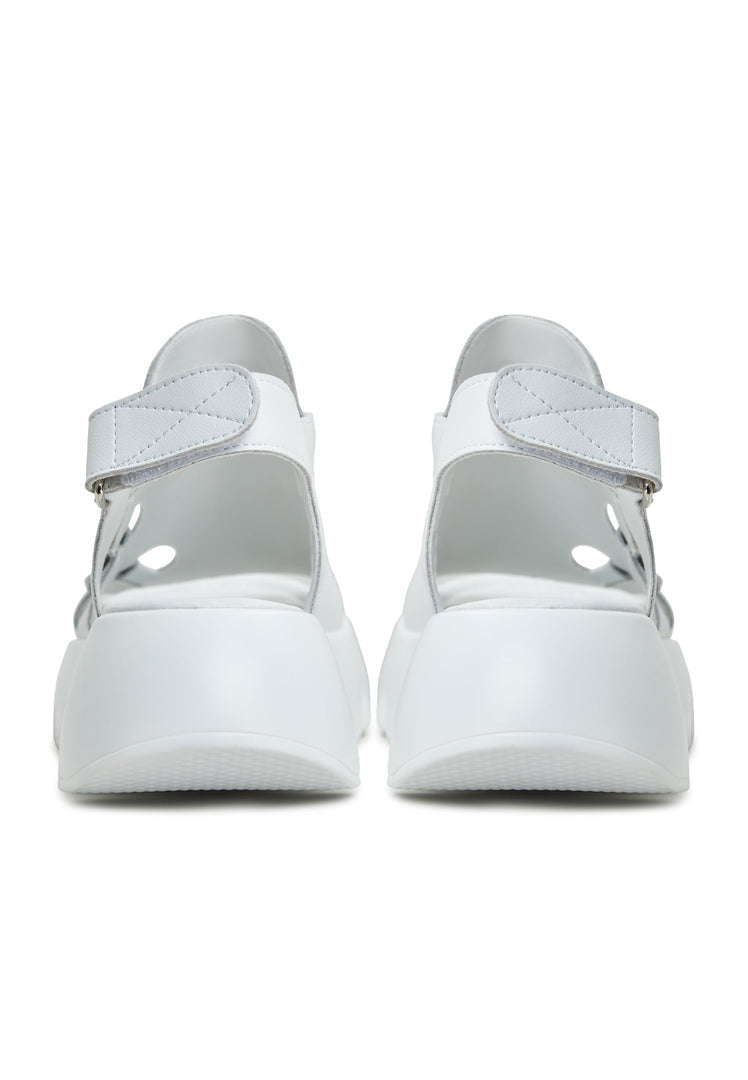 Sandalias de plataforma Amelie - Blanco