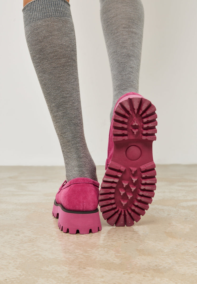 Platform Loafers Ksenia - Fucsia