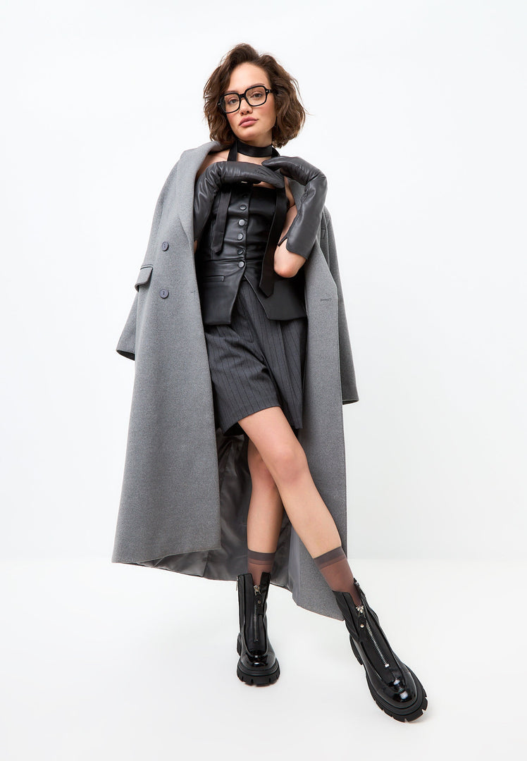 Chunky Reißverschluss-Stiefeletten Jaq - Schwarz