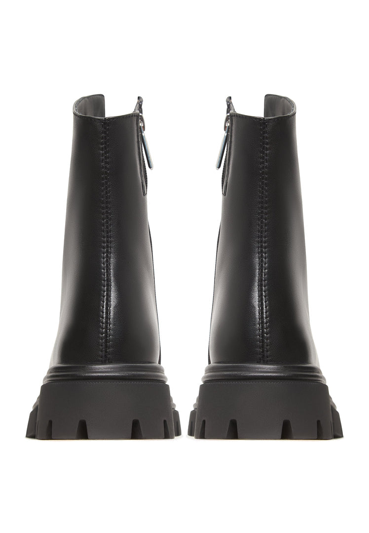 Chunky Reißverschluss-Stiefeletten Jaq - Schwarz
