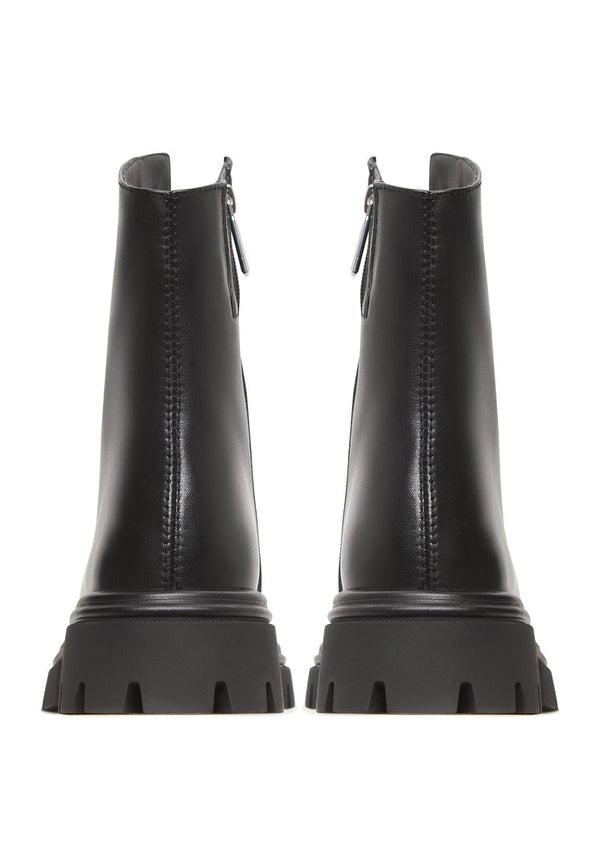 Chunky Zipper Ankle Boots Jaq - Black