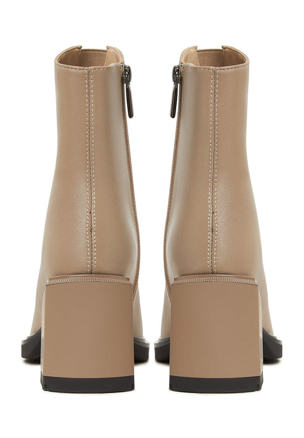 Botines casuales de tacón alto