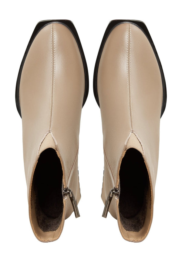 Botines casuales de tacón alto