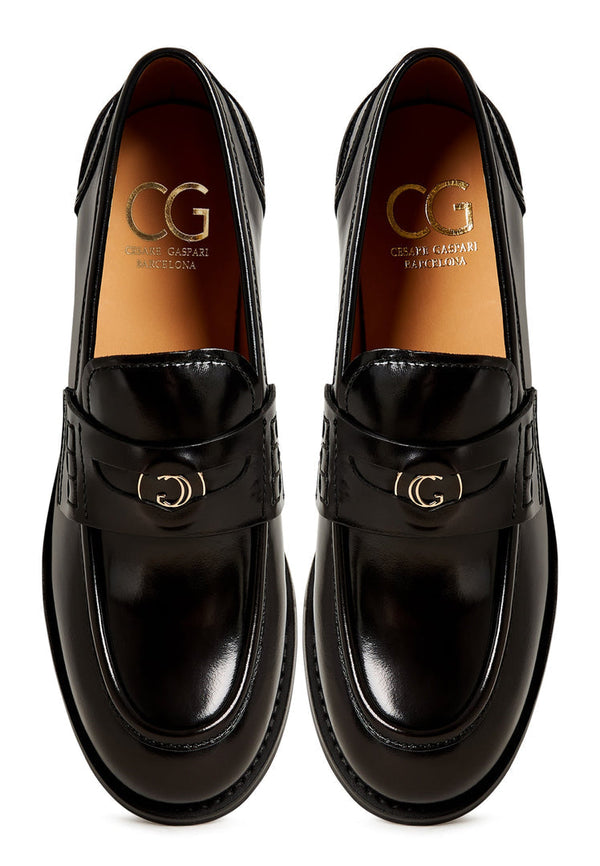 Mocasines con tacón Dinara - Negro