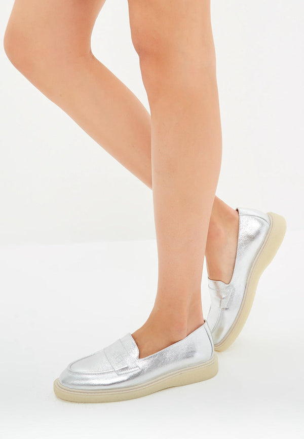 Loafers met platte zool