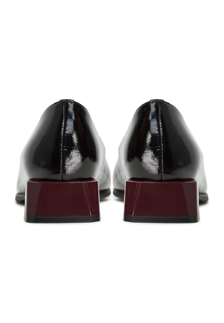 Block Heel Ballerinas Ingrid - Black