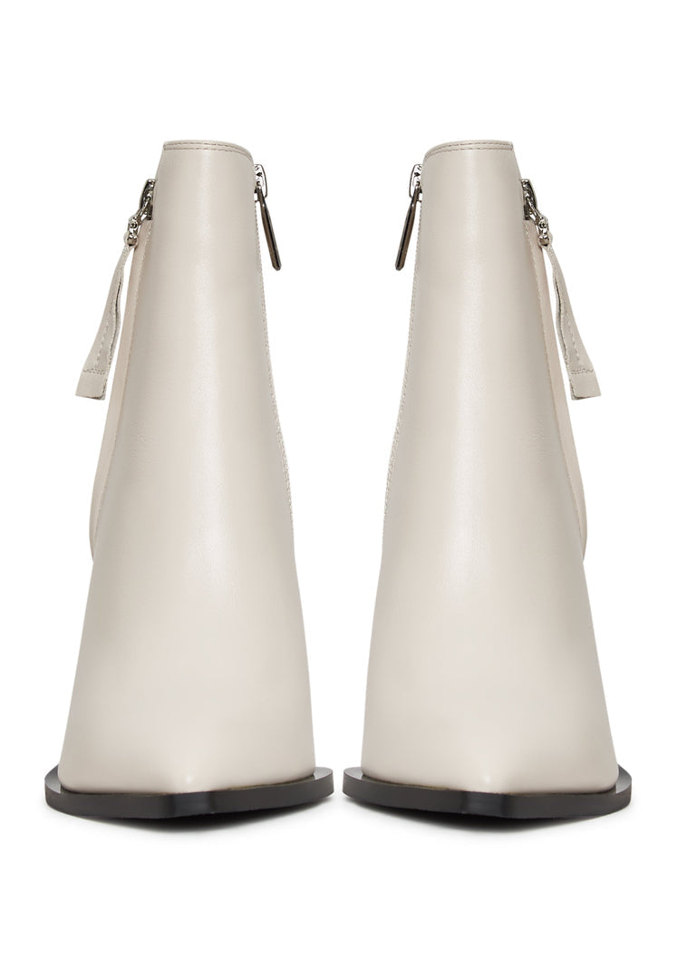 Klassieke leren enkellaarsjes