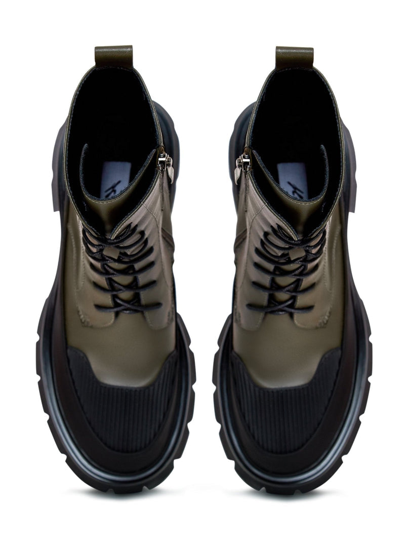 Casual ankelstøvler med snøre i ruskind