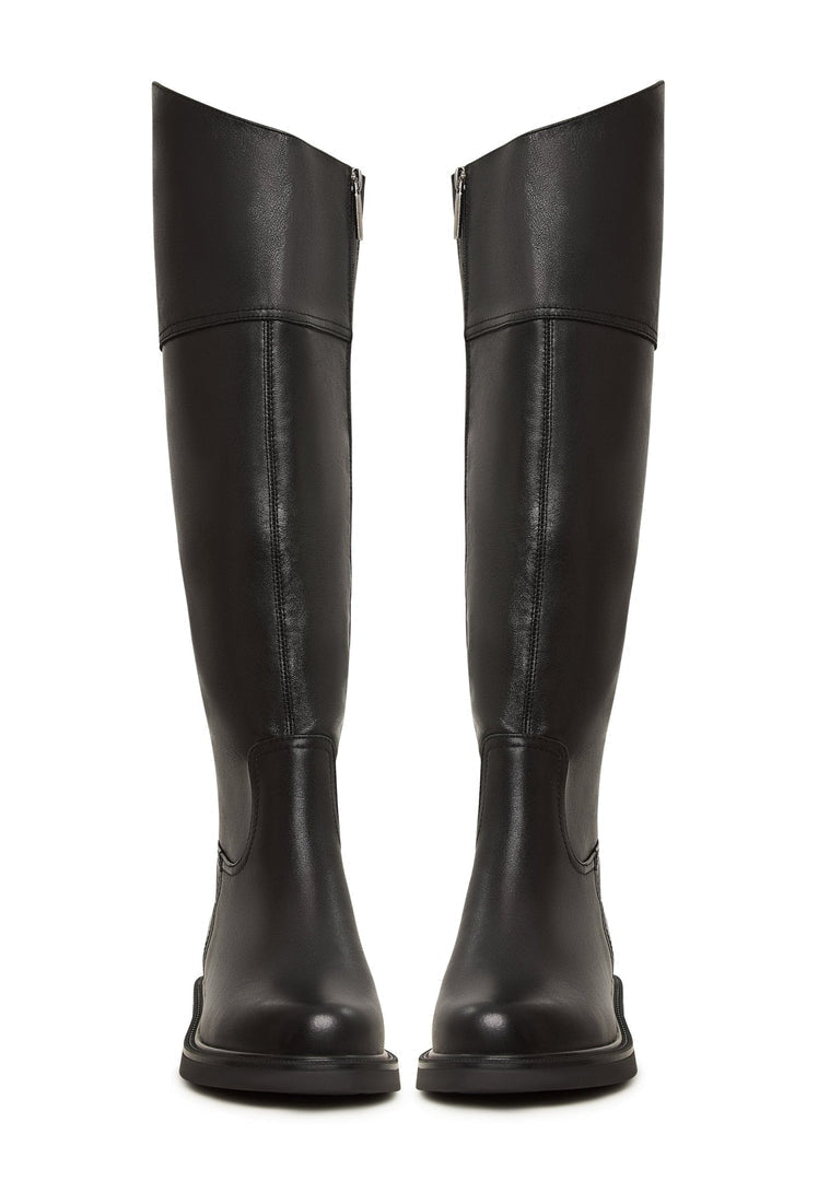 Lässige Stiefel mit Blockabsatz