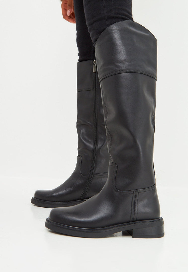 Lässige Stiefel mit Blockabsatz