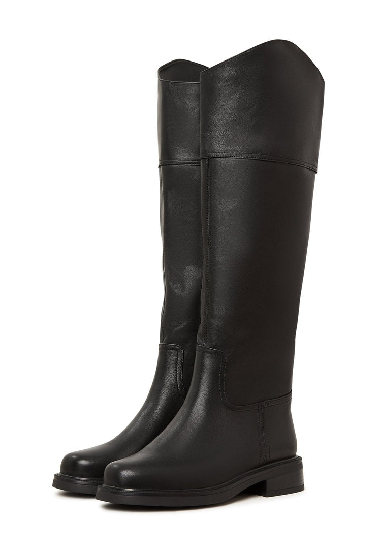 Lässige Stiefel mit Blockabsatz