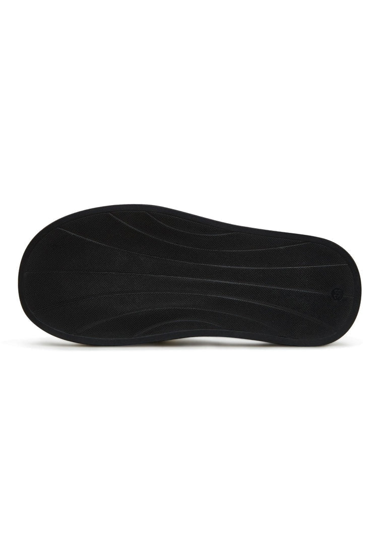 Leder-Ketten-Sandalen - Schwarz