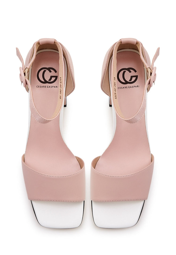 Sandalen mit quadratischem Absatz