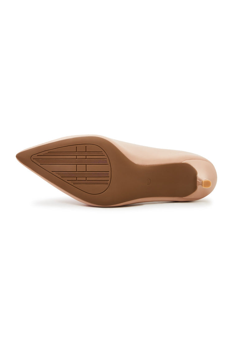 A stylish selection of elegant pumps, luxe shoes, beige footwear, designer heels, and fashionable stilettos in various designs.